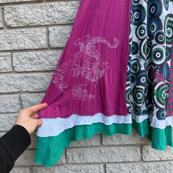 Y2K Vintage Disigual Huesca Day Dress Women's Size Small Artsy Funky Unique - Picture 5 of 11